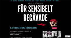Desktop Screenshot of forsensibeltbegavade.com